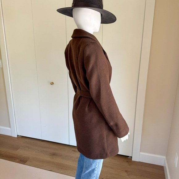 H&M Divided Brown Trench Coat with Belt - Picture 7 of 10